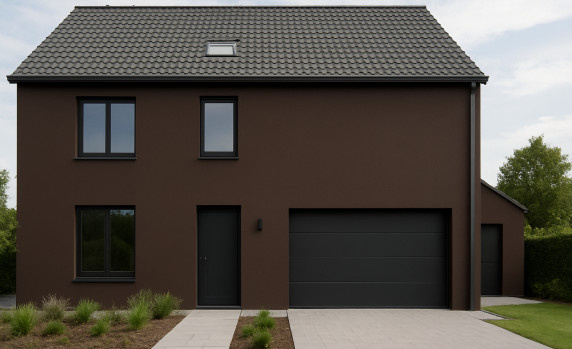 RAL 8028 matte buitenmuurverf