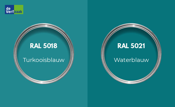 RAL 5018 vs RAL 5021