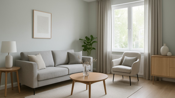 RAL 7035 woonkamer