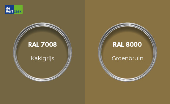 RAL 7008 vs RAL 8000