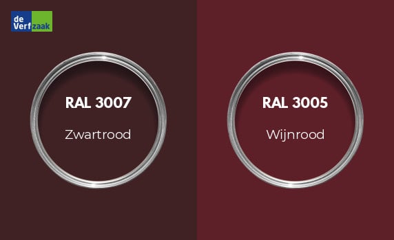 RAL 3007 vs RAL 3005