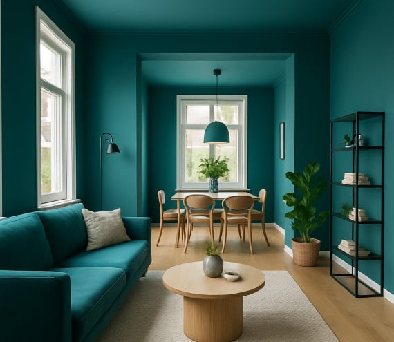 RAL 5021 interieur