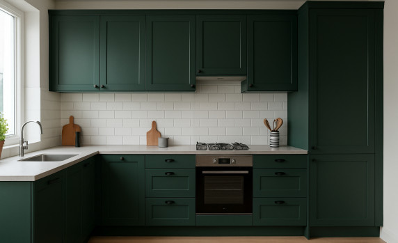 RAL 6028 keuken