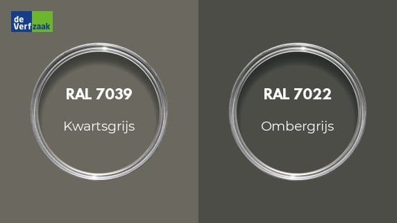 RAL 7039 vs RAL 7022