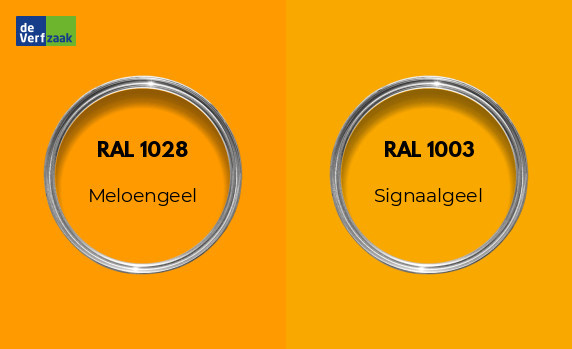 RAL 1028 vs RAL 1003
