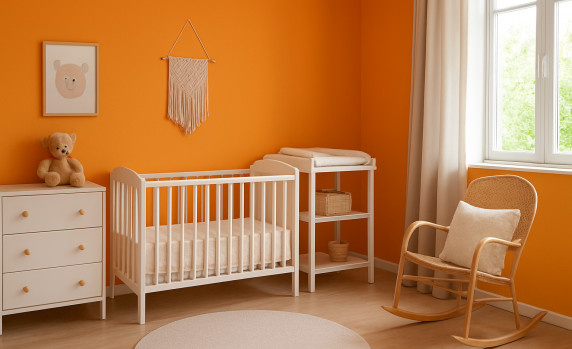 RAL 1028 babykamer