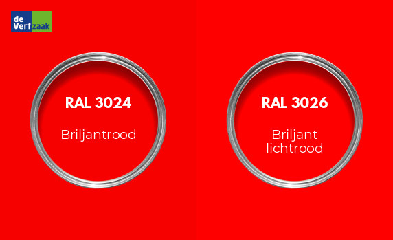 RAL 3024 vs RAL 3026