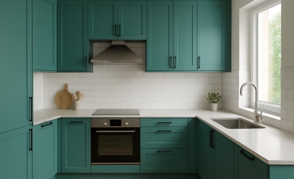RAL 6033 keuken