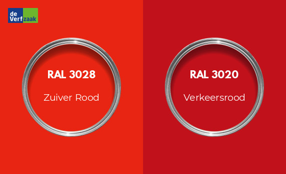 RAL 3028 vs RAL 3020