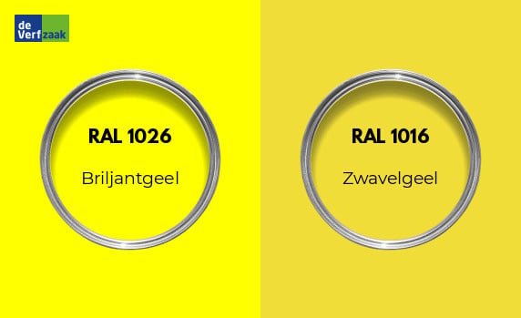 RAL 1026 vs RAL 1016