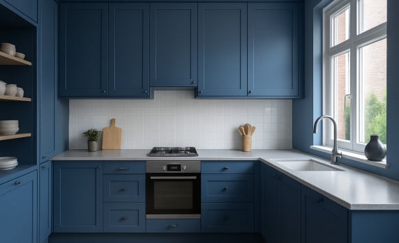 RAL 5023 keuken
