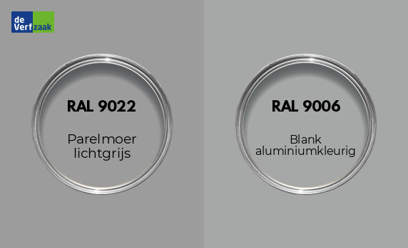 RAL 9022 vs RAL 9006