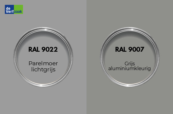RAL 9022 vs RAL 9007