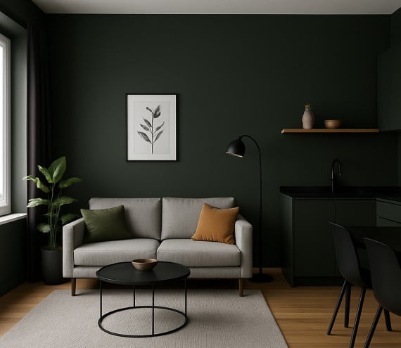 RAL 6008 interieur