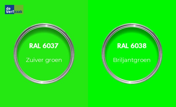 RAL 6037 vs RAL 6038