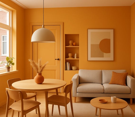 RAL 1034 interieur