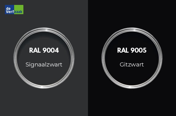 RAL 9004 vs RAL 9005