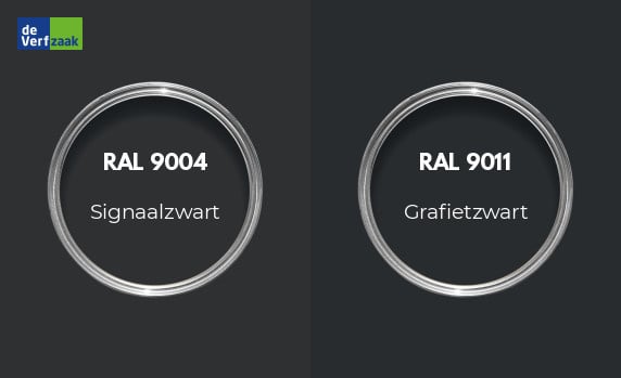 RAL 9004 vs RAL 9011