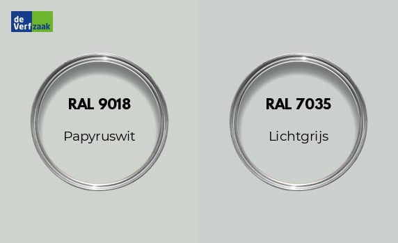 RAL 9018 vs RAL 7035