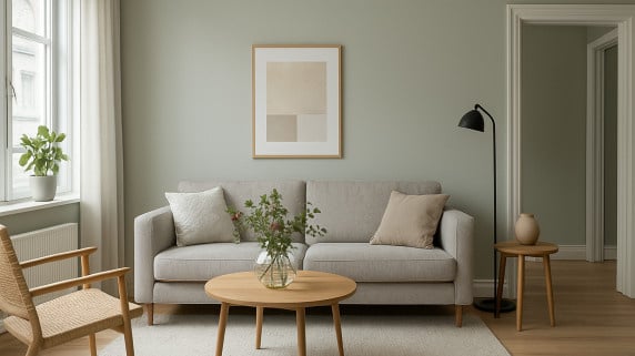 RAL 9018 woonkamer