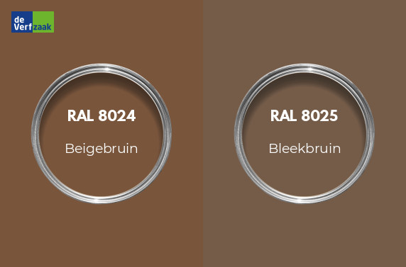 RAL 8024 vs RAL 8025