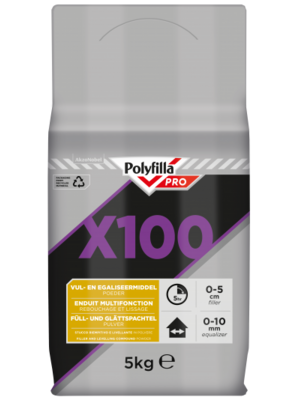 Polyfilla Pro X100 Vul- en Egaliseermiddel