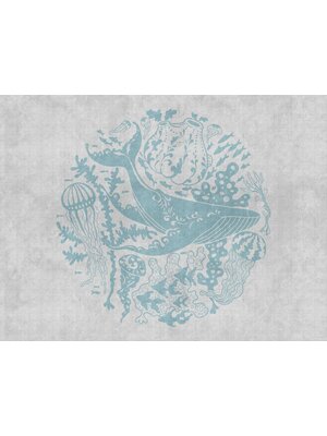 Livingwalls The Wall blauw behang | 383061