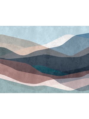 Livingwalls The Wall blauw behang | 382551