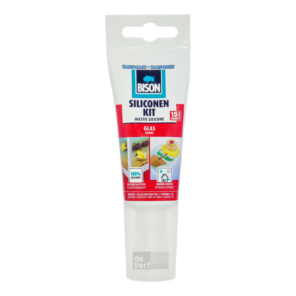 Bison Siliconenkit glas 60ml