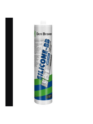 Den Braven Zwaluw Siliconenkit B&B + Sanitary - Zwart