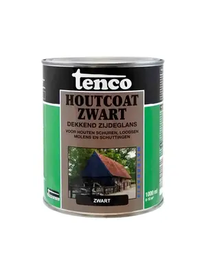 Tenco Houtcoat Zwart - Zijdeglans Waterbasis Tenco Houtcoat Zwart - Zijdeglans Waterbasis