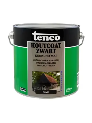 Tenco Houtcoat Zwart - Mat Waterbasis