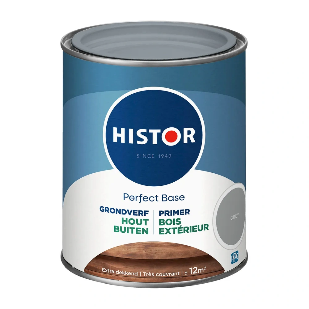 Histor Perfect Base Grondverf - Hout Buiten - Grijs