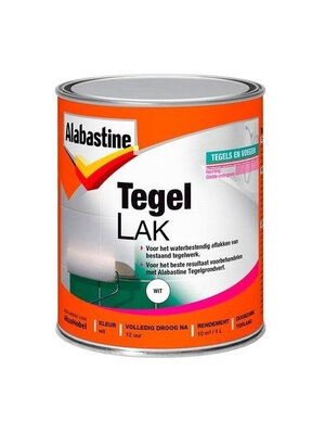 Alabastine Tegellak Wit 1 Component - 1 liter