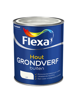 Flexa Grondverf Voor Buiten - Wit Flexa Grondverf Voor Buiten - Wit