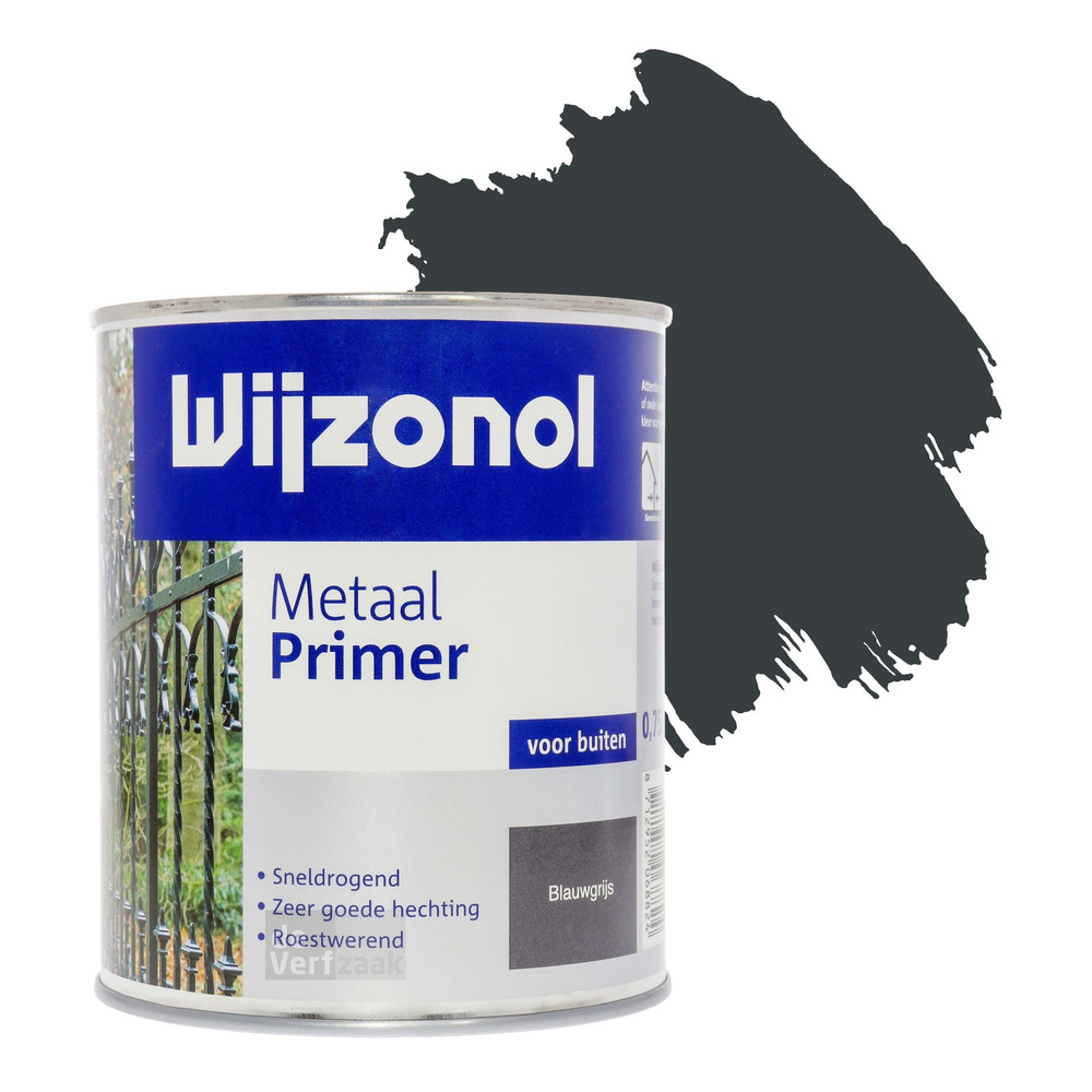 Wijzonol Metaal Primer 0,75 liter Blauwgrijs
