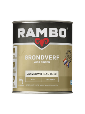 Rambo Grondverf Binnen Dekkend RAL9010 Rambo Grondverf Binnen Dekkend RAL9010