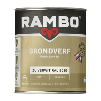 Rambo Grondverf Binnen Dekkend RAL9010