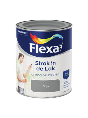 Flexa Strak in de Lak Grondlak Binnen - Grijs Flexa Strak in de Lak Grondlak Binnen - Grijs