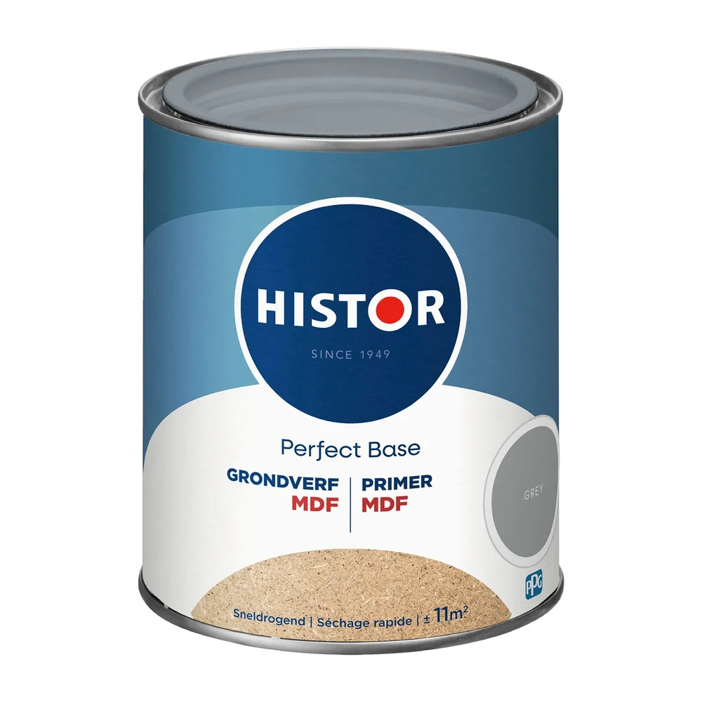 Histor Perfect Base Grondverf - MDF - Grijs