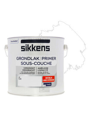 Sikkens Grondlak Buitenlak - 2,5 liter Wit