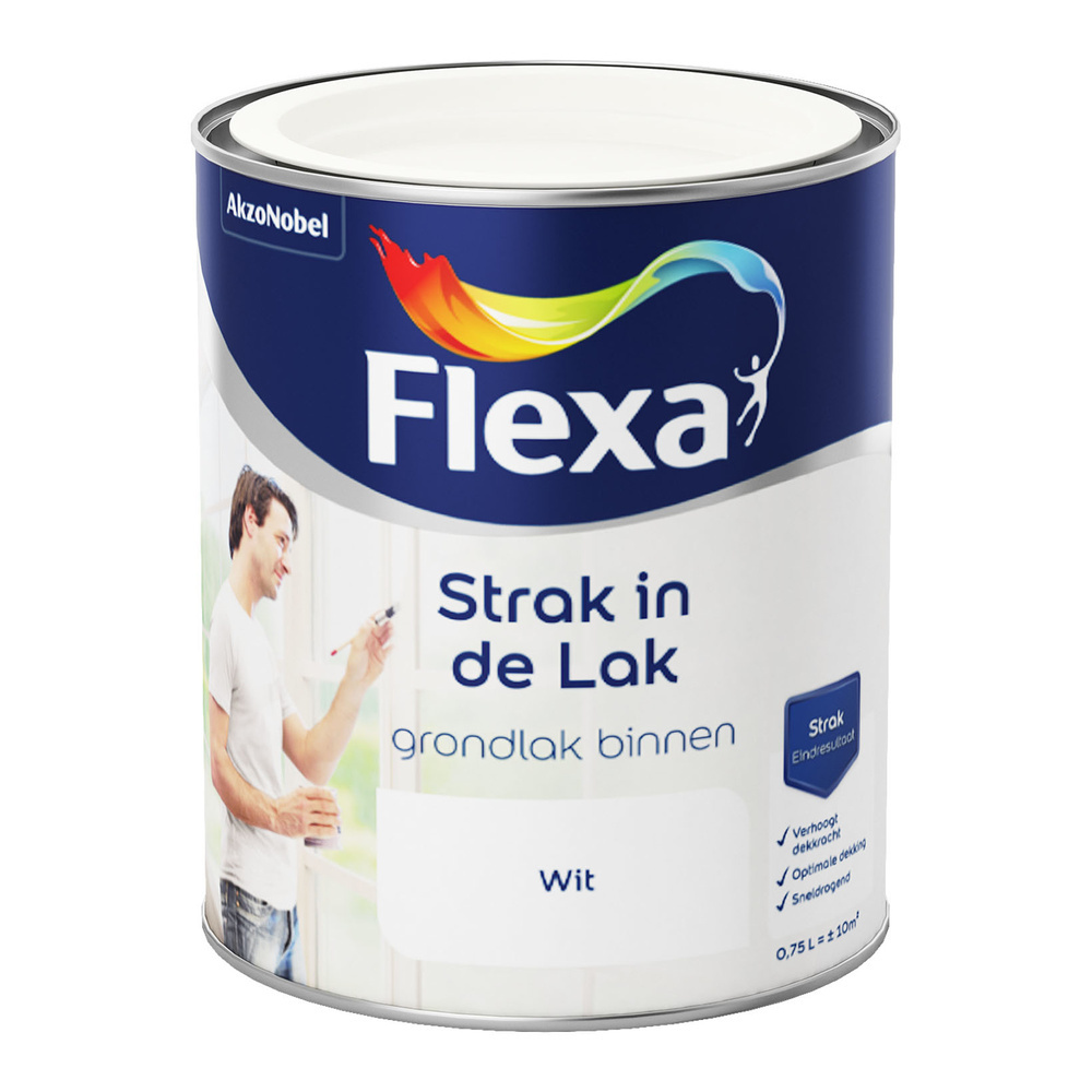 Flexa Strak in de Lak Grondlak Binnen - Wit