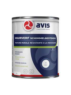Avis Muurverf Permoglaze Anti Schimmel - Wit