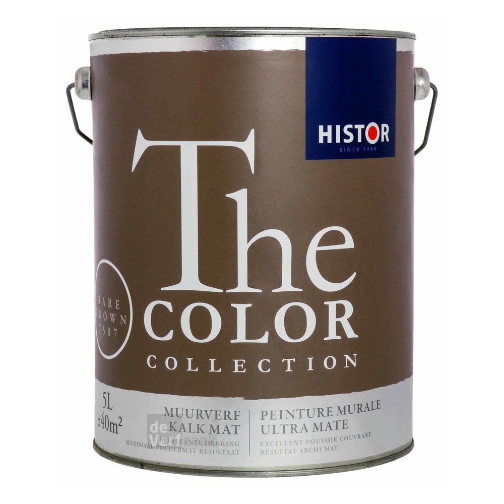 Histor The Color Collection Muurverf Kalkmat - Hare Brown - 5 liter
