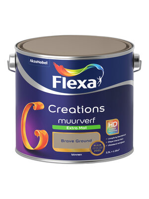Flexa Creations Muurverf Extra Mat - Brave Ground - 2,5 liter Flexa Creations Muurverf Extra Mat - Brave Ground - 2,5 liter