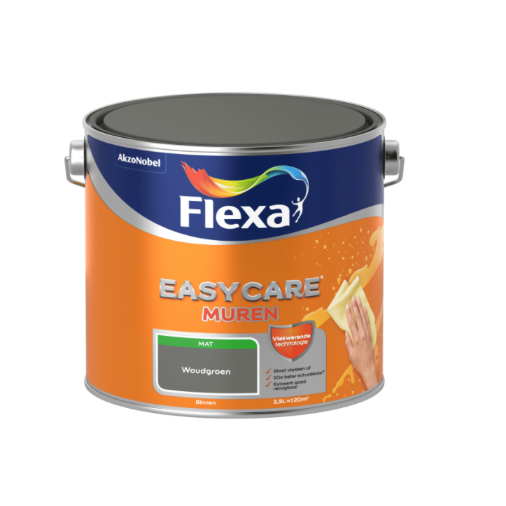Flexa Easycare Muurverf Mat - Woudgroen - 2,5 liter