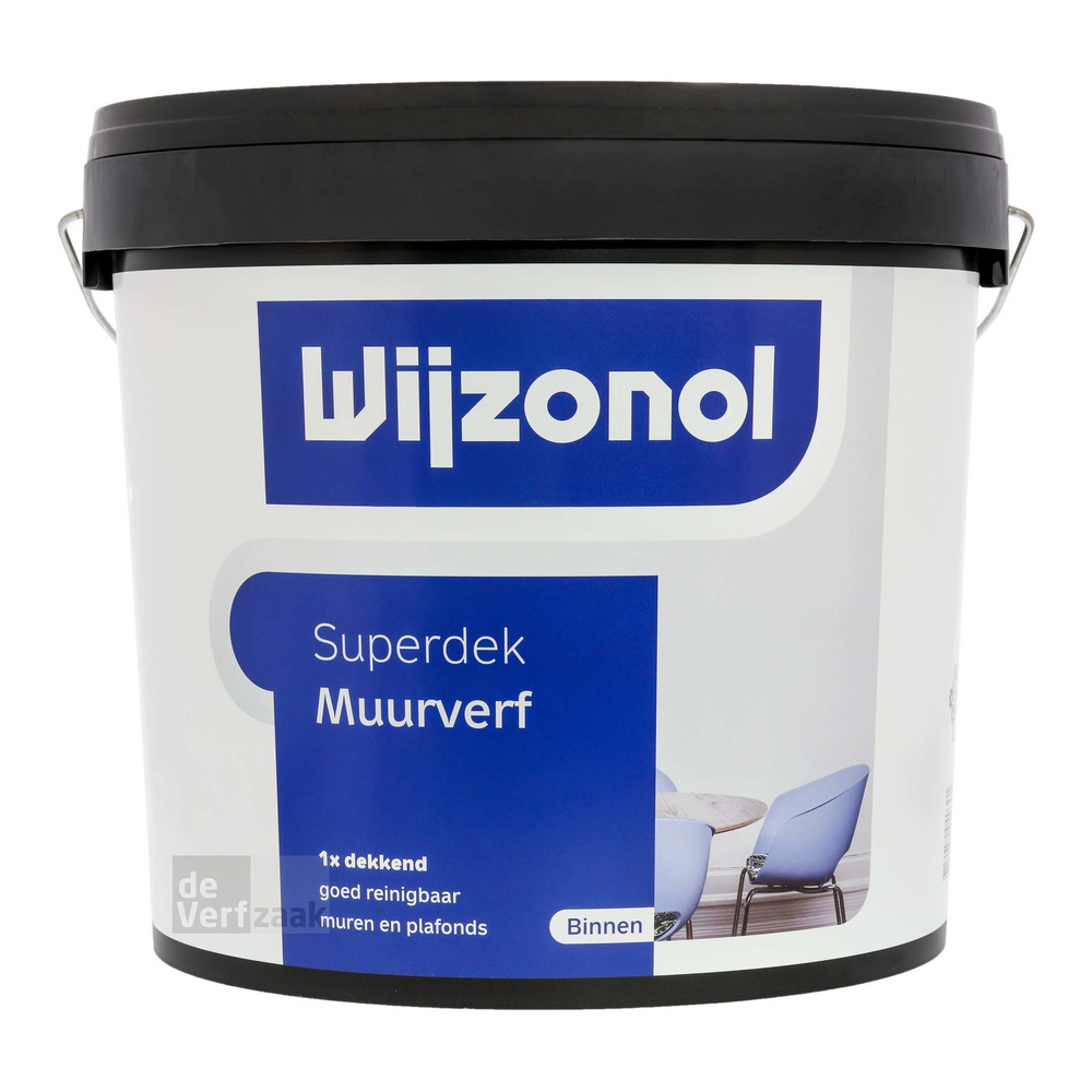 Wijzonol Superdek Muurverf - RAL 9010