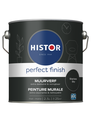 Histor Perfect Finish Muurverf Mat - Starless Sky - 2,5 liter