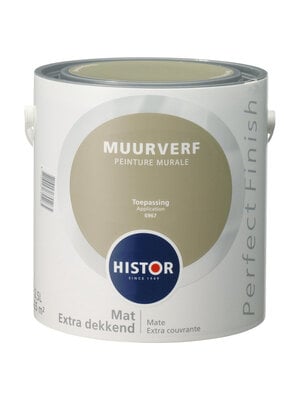 Histor Perfect Finish Muurverf Mat - Toepassing - 2,5 liter