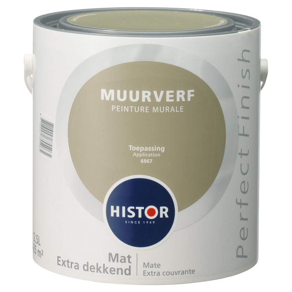 Histor Perfect Finish Muurverf Mat - Toepassing - 2,5 liter